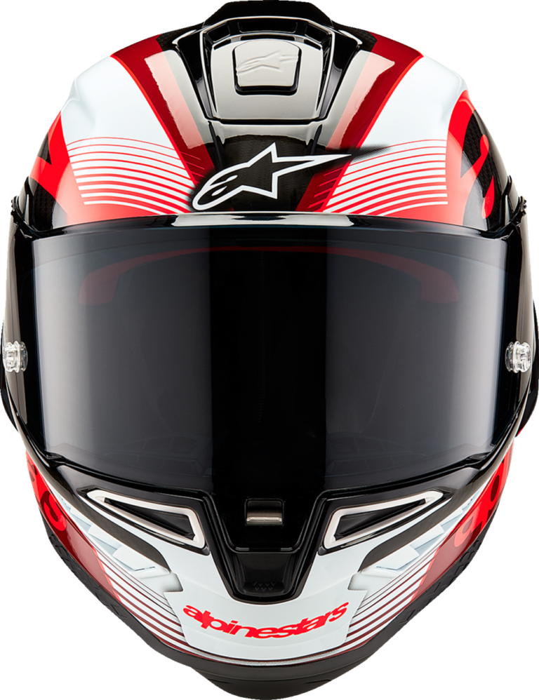 ALPINESTARS - Supertech R10 Helmet - Team - Black/Carbon Red/Gloss White - 2XL