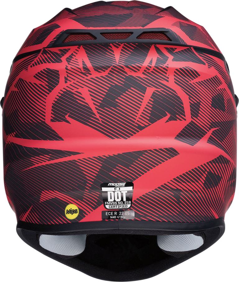 MOOSE OFFROAD - F.I. Helmet - Agroid Camo - MIPS® - Red/Black - XL
