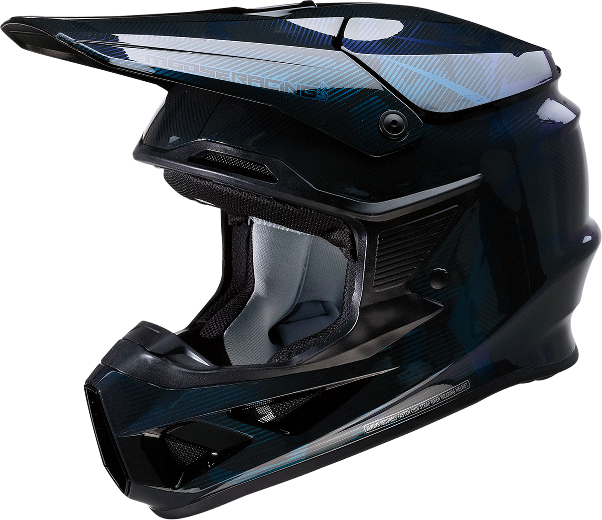 MOOSE OFFROAD - F.I. Helmet - Agroid Camo - MIPS® - Blue/White - XL - Image 2