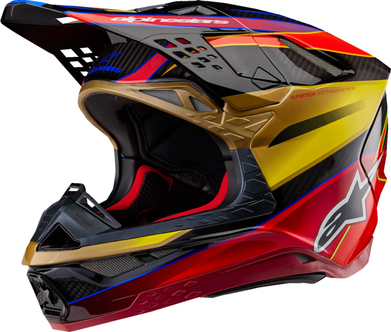 ALPINESTARS - Supertech M10 Helmet - Era - MIPS® - Gloss Gold/Yellow/Rio Red - Medium