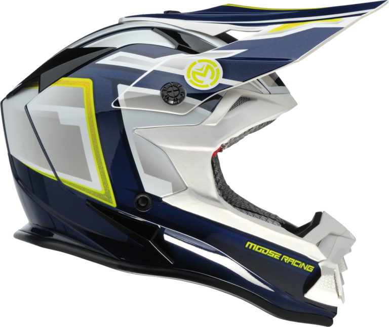 MOOSE OFFROAD - MR3 Helmet - F.A.F. - White/Navy/Green - 2XL