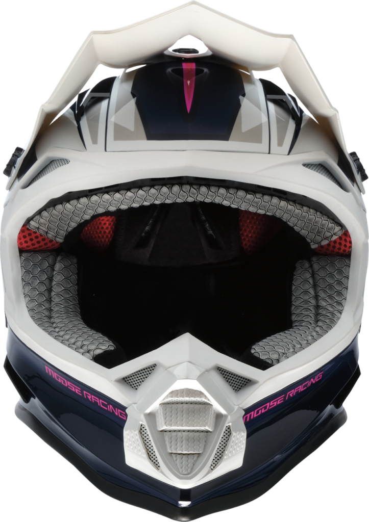 MOOSE OFFROAD - MR3 Helmet - F.A.F. - White/Navy/Pink - XL