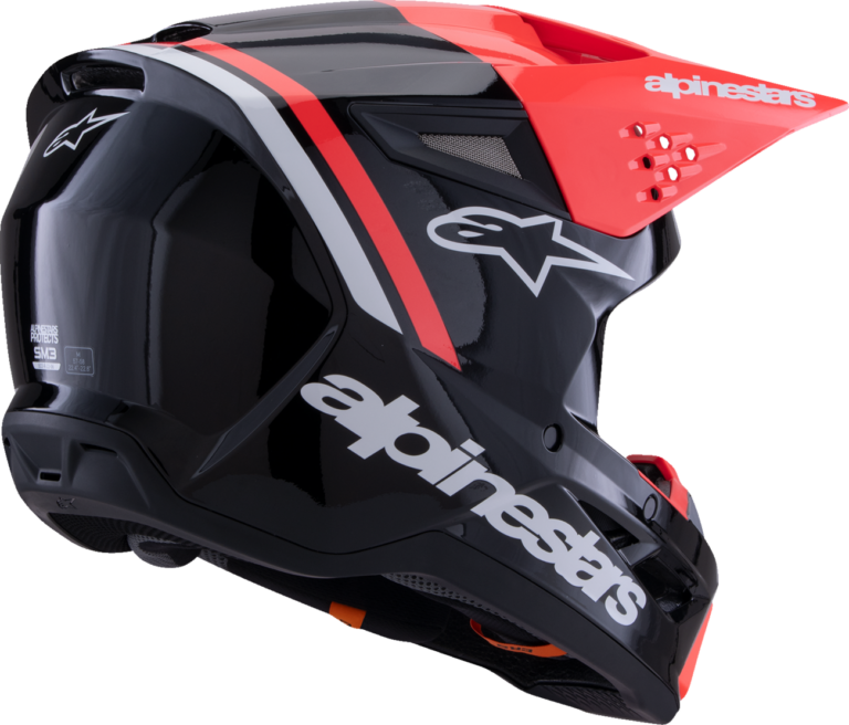 ALPINESTARS - SM3 Helmet - Radium - Gloss Black/Red Fluo/White - 2XL