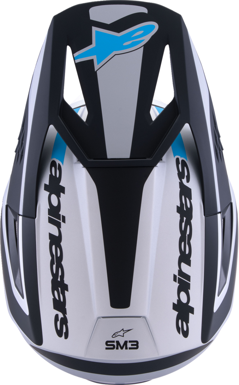 ALPINESTARS - SM3 Helmet - Heat - Matte Silver/Blue/Black - Small