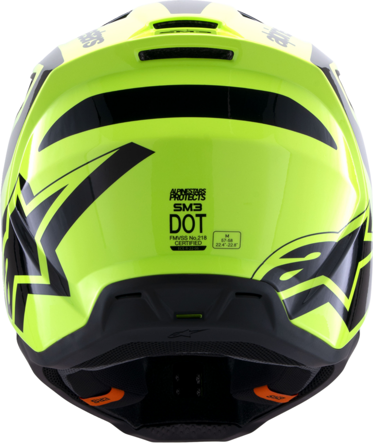 ALPINESTARS - SM3 Helmet - Heat - Gloss Yellow Fluo/Black - XL