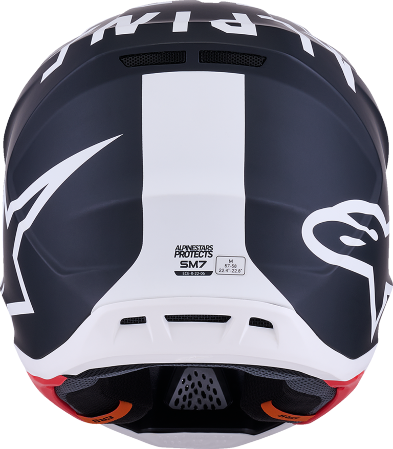 ALPINESTARS - SM7 Helmet - Dasher - Matte Black/White - Large