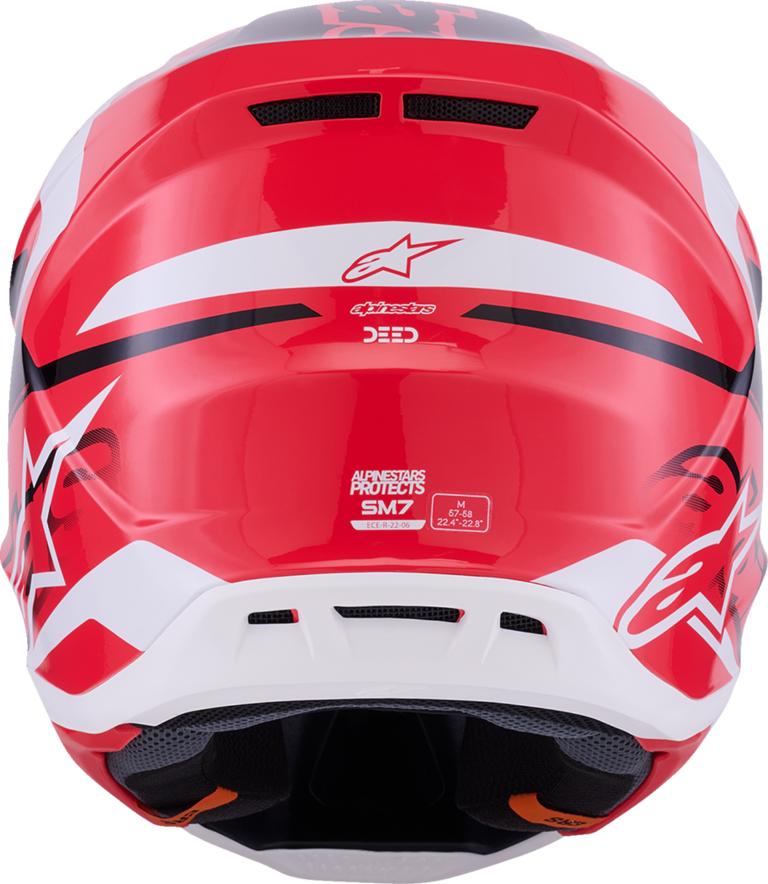 ALPINESTARS - SM7 Helmet - Deed - Gloss Red/Black/White - XL