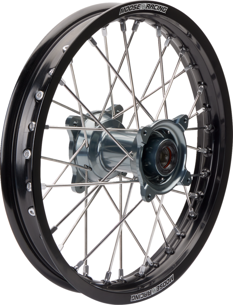 MOOSE OFFROAD - Wheel Assembly - SX-1 - Complete - Rear - Black Wheel/Gray Hub - 18x2.15 - KTM/Gas Gas/Husqvarna