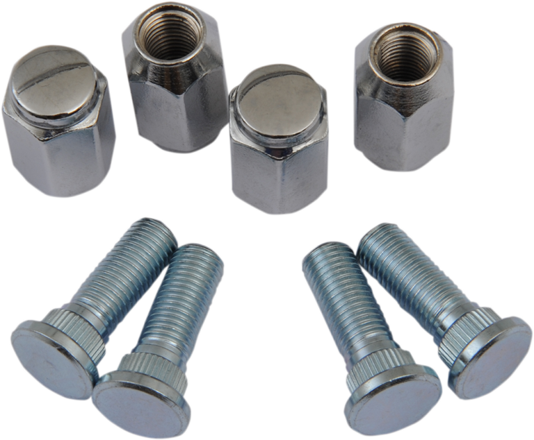 MOOSE OFFROAD - Wheel Stud/Nut Kit - Front/Rear - '18-'25 Kodiak 450/700 EPS/'17-'25 Grizzly 700 EPS