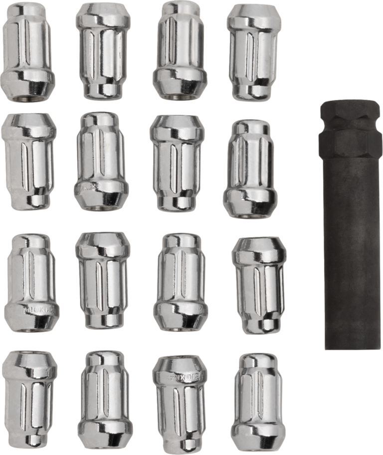 MOOSE OFFROAD - Lug Nuts - Splined - M10 x 1.25 - Chrome - 16 Pack