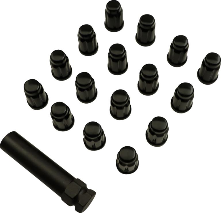 MOOSE OFFROAD - Lug Nuts - Splined - M10 x 1.25 - Black - 16 Pack