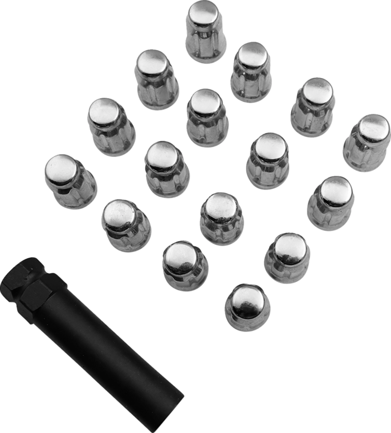 MOOSE OFFROAD - Lug Nuts - Splined - M12 x 1.50 - Chrome - 16 Pack