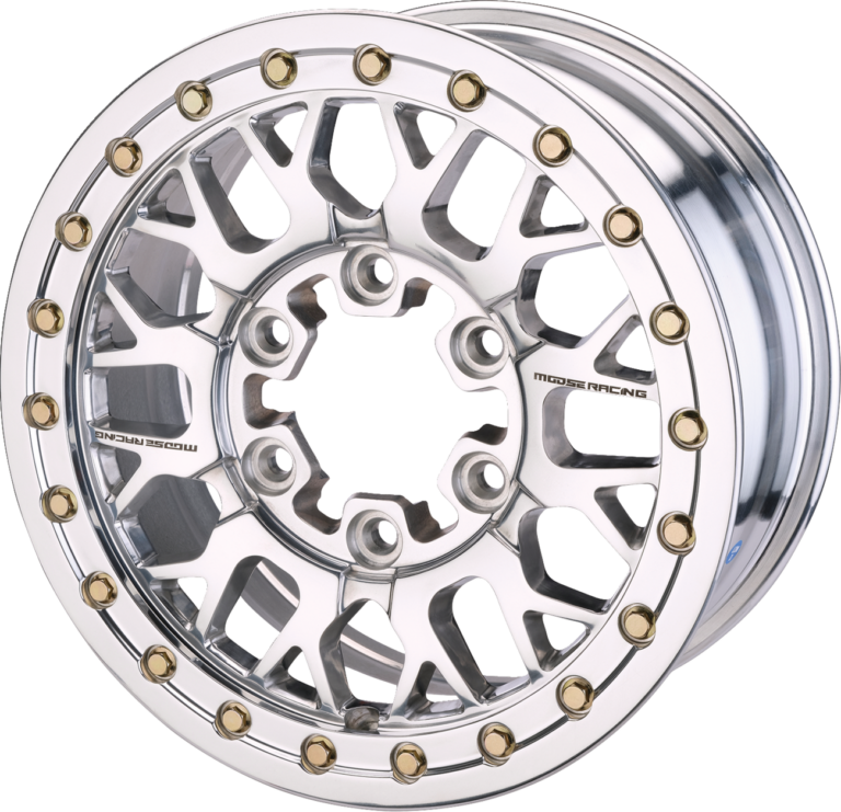 MOOSE OFFROAD - Wheel - 346X - Beadlock/6 Lug - Front/Rear - Silver - 15x7 - 6/5.5 - 5+2
