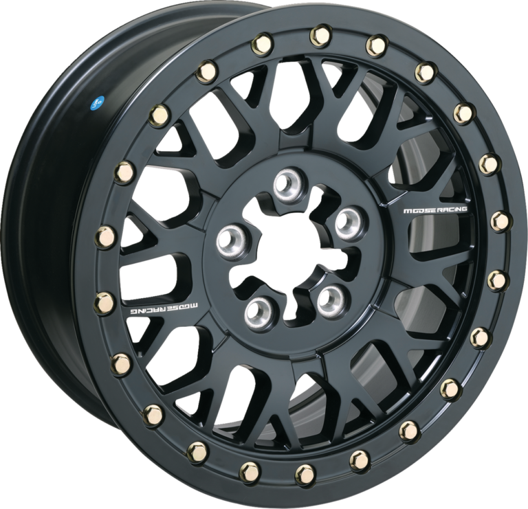 MOOSE OFFROAD - Wheel - 346X - Beadlock/5 Lug - Front/Rear - Black - 15x7 - 5/4.5 - 5+2