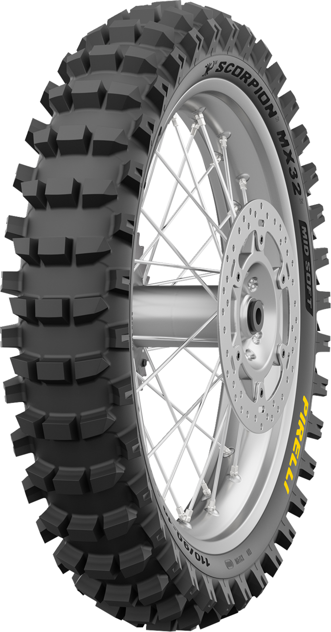 PIRELLI - Tire - Scorpion™ MX32 Mid Soft - Rear - 110/90-19 - 62M