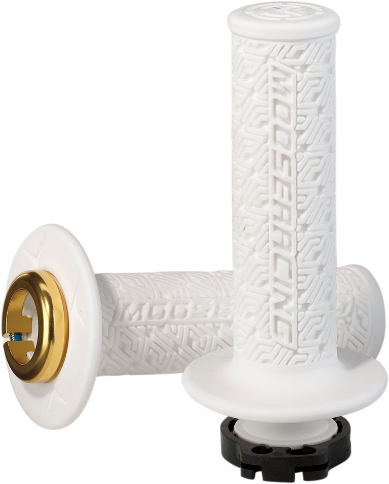 MOOSE OFFROAD - 36 Series Lock-On Grips - White/Gold