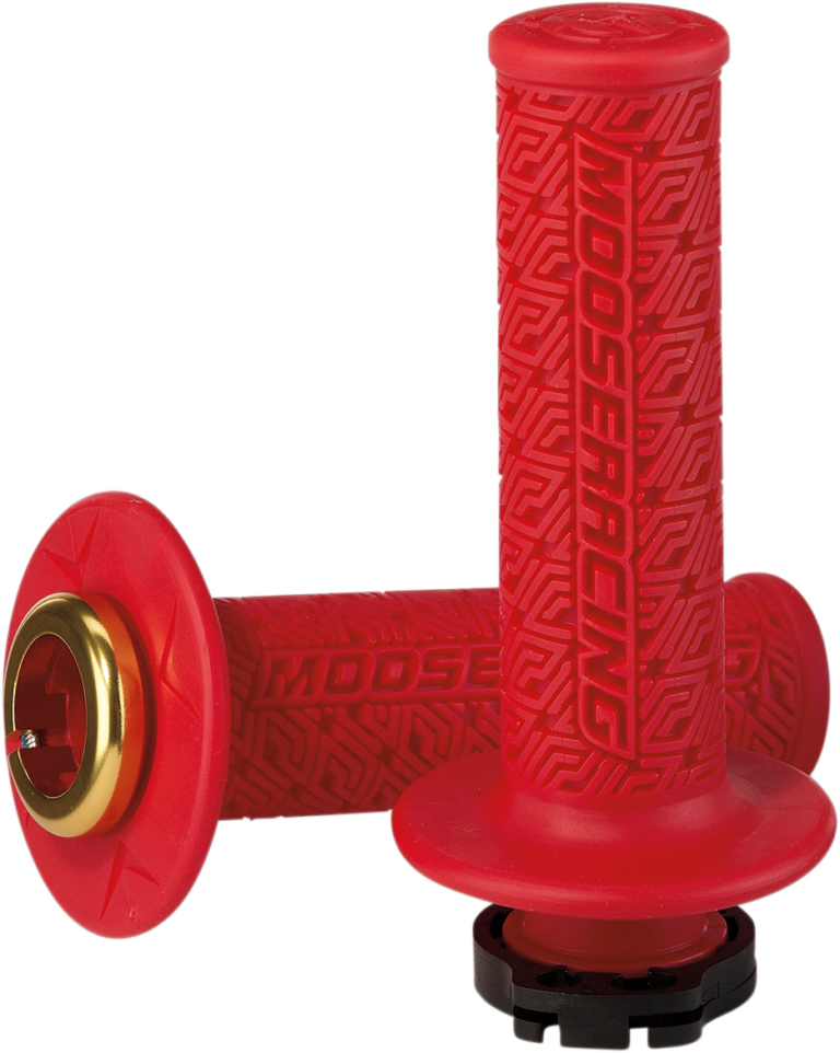 MOOSE OFFROAD - 36 Series Lock-On Grips - Red/Gold