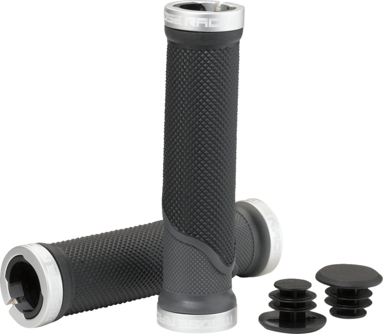MOOSE OFFROAD - Mountain Bike Lock-On Grips - Black/Gray - 130 mm