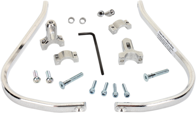 MOOSE OFFROAD - Aluminum Handguards - 1-1/8" - Silver