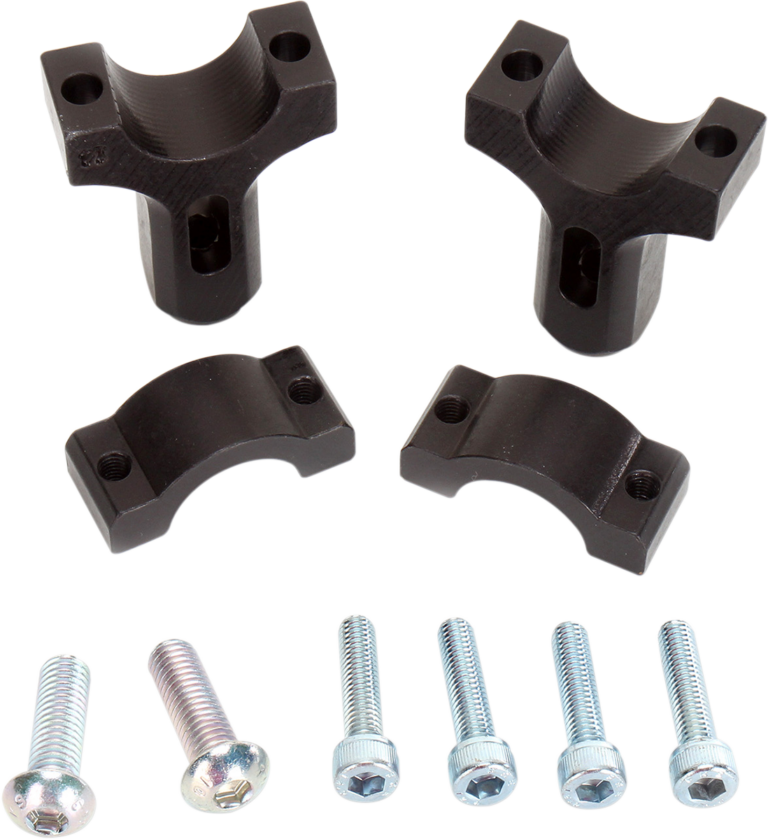 MOOSE OFFROAD - 1-1/8" Mount Clamps for Aluminum Handguards - Black