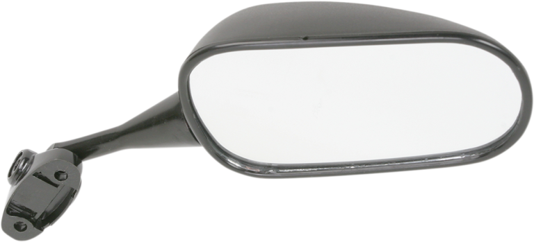 PARTS UNLIMITED - Mirror - Side View - Rectangle - Black - Right