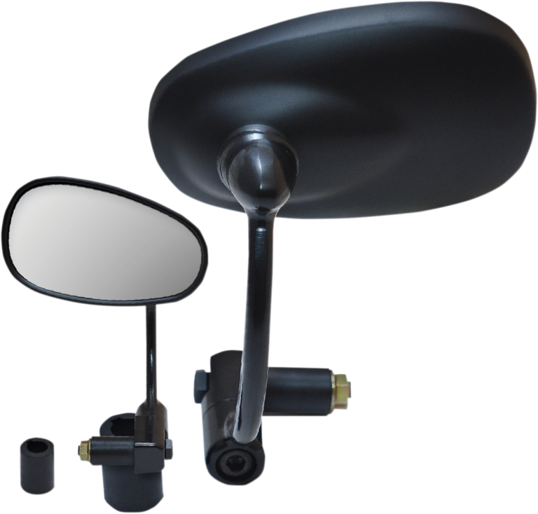 PARTS UNLIMITED - Mirror - Bar End - Oval - Black - 7/8"