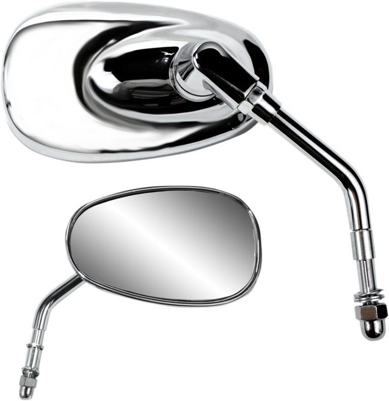 PARTS UNLIMITED - Mirror - Side View - Oval - Short - Chrome