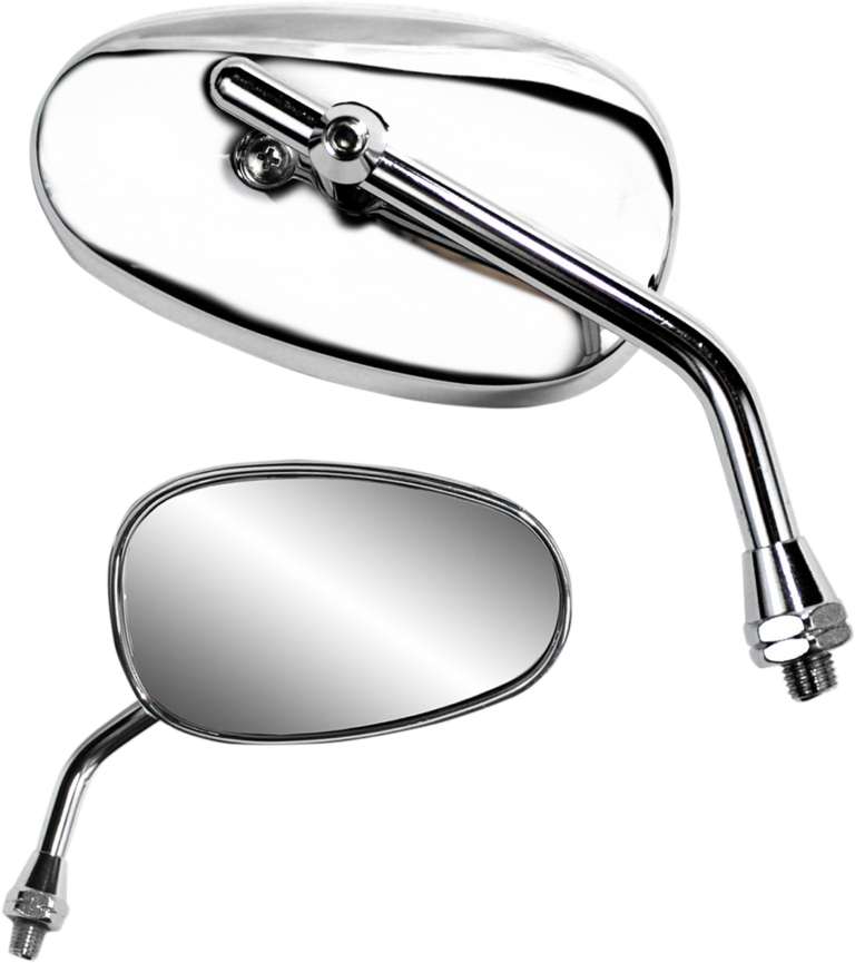 PARTS UNLIMITED - Mirror - Classic/Mini - Side View - Oval - Chrome - Each