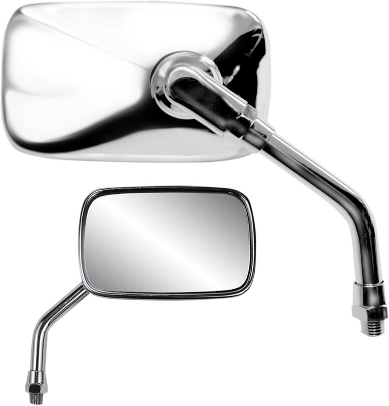 PARTS UNLIMITED - Mirror - Mini - Side View - Rectangle - Chrome - M10x1.25 - Each