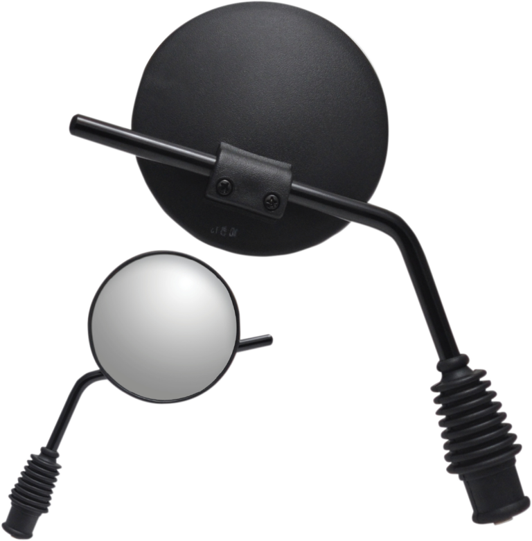 PARTS UNLIMITED - Mirror - Side View - Dual Sport - Yamaha - Reverse Thread - Right - Black