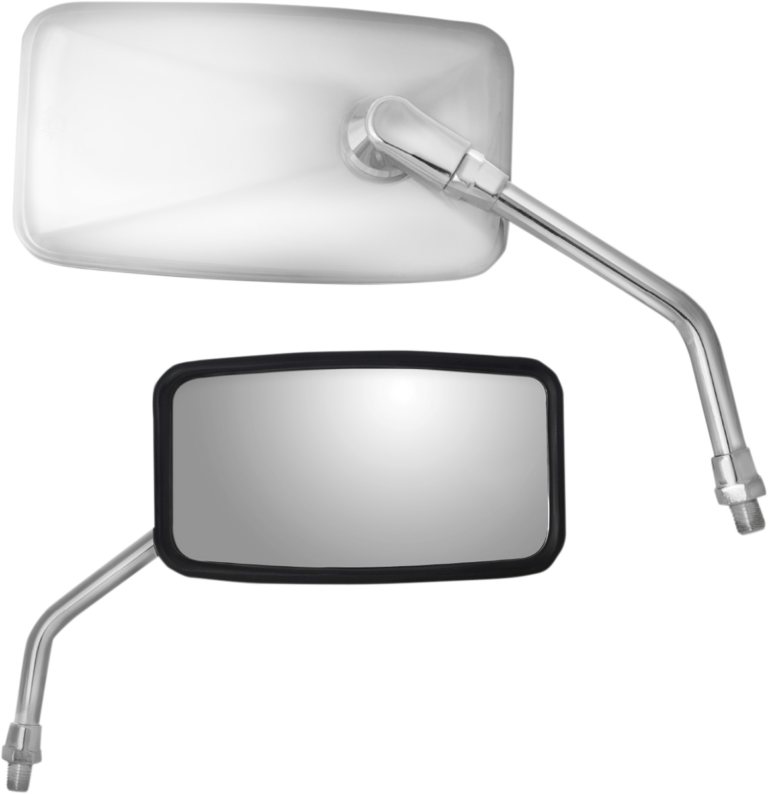 PARTS UNLIMITED - Mirror - Side View - Cruiser - Standard - Rectangular - Stainless Steel