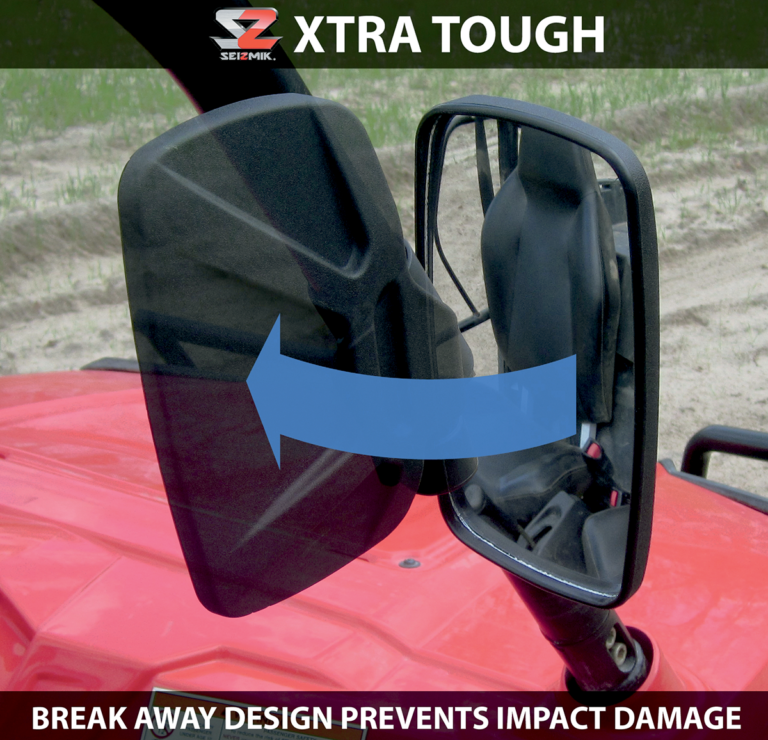 MOOSE OFFROAD - Mirrors - Side View - Rectangle - Black - 1.5"