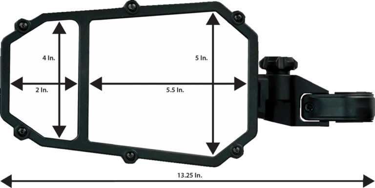 MOOSE OFFROAD - Mirror - Side View - Octagon - Black