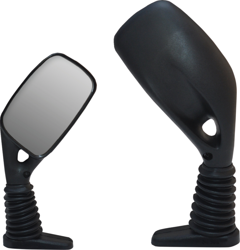 PARTS UNLIMITED - Mirrors - Side View - Rectangular - Black - Pair
