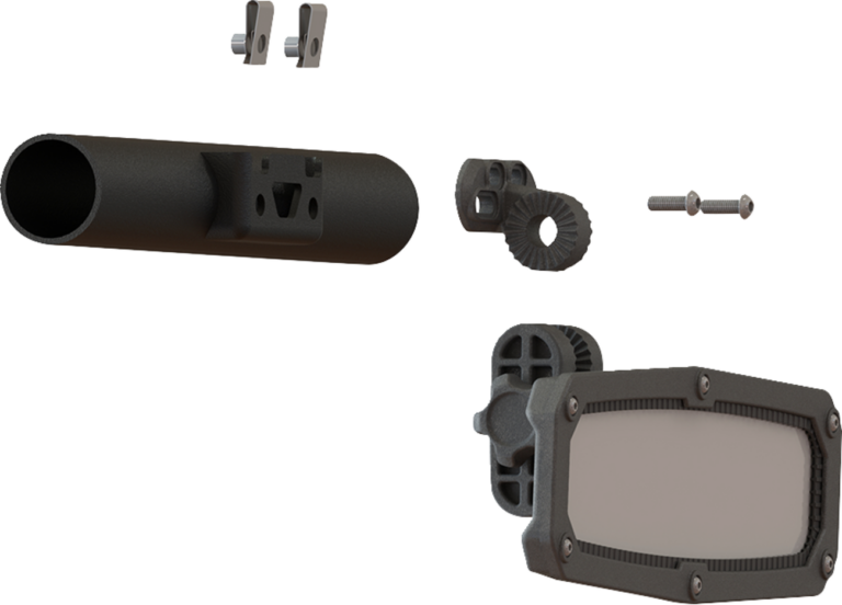 MOOSE OFFROAD - Mirror Adapter - Rear View - 2-Hole - Black