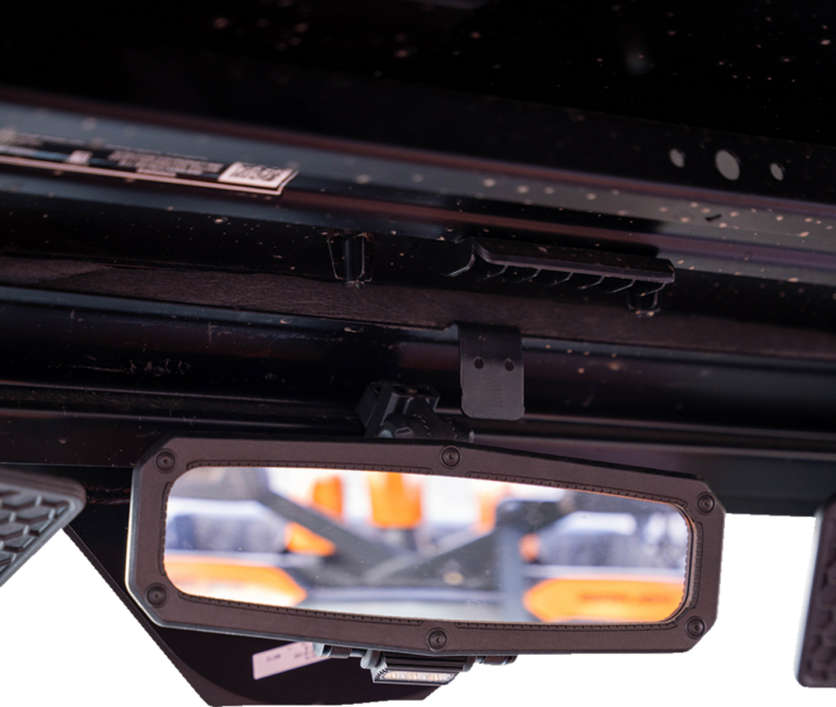 MOOSE OFFROAD - Mirror - Rear View w/LED Dome Light - Black - UTV
