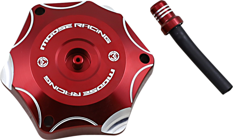 MOOSE OFFROAD - Aluminum Gas Cap - Red - Honda
