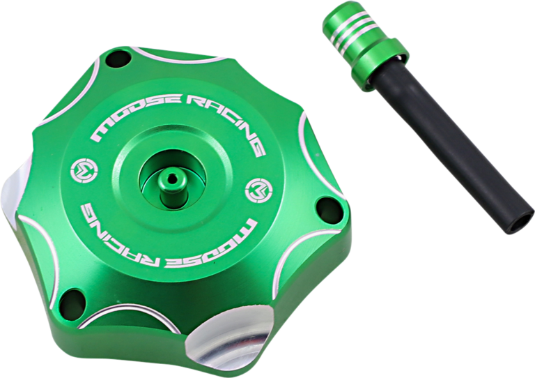 MOOSE OFFROAD - Aluminum Gas Cap - Green - Kawasaki
