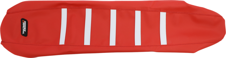 MOOSE OFFROAD - Ribbed Seat Cover - Red Cover/White Ribs - Gas Gas EC/EX/MC '21-'23