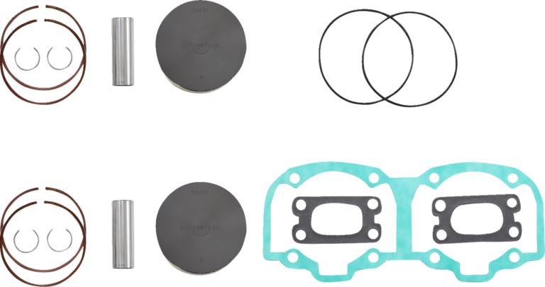WISECO - Piston Kit with Gaskets - 76.00 mm - 505F Engine Type - Ski-Doo