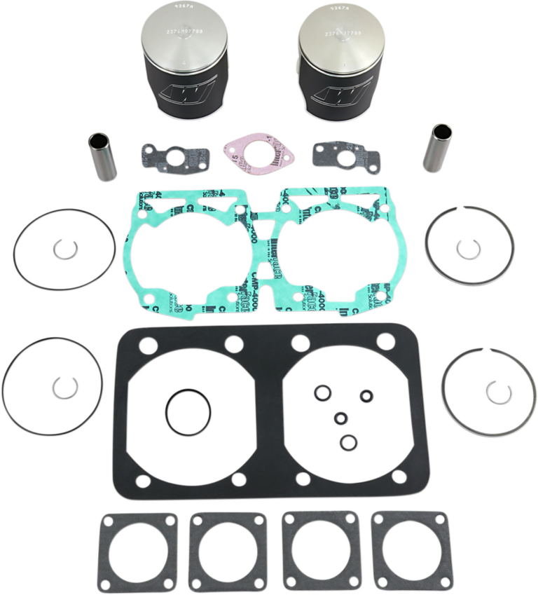 WISECO - Piston Kit with Gaskets - 77.00 mm - 583 Engine Type - Ski-Doo