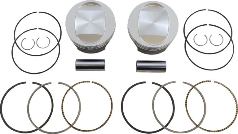 WISECO - Tracker™ Series Piston Kit - 3.885" - 96 Cubic Inch Bored to 103 Cubic Inch - +0.010" - Twin Cam