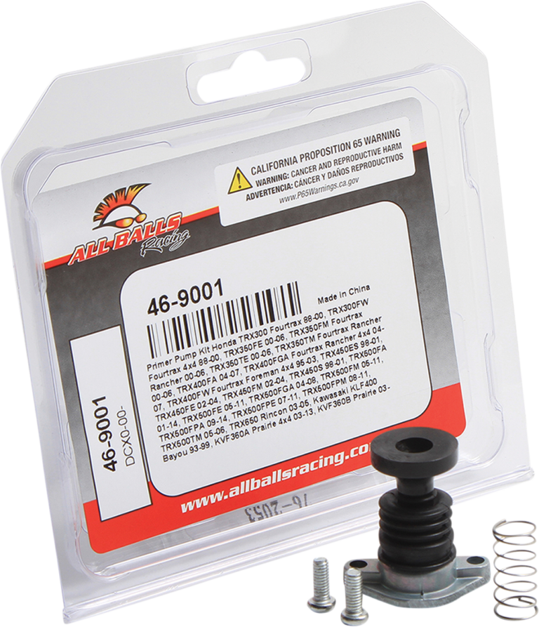 ALL BALLS - Carburetor Primer Rebuild Pump Kit - Honda/Kawasaki