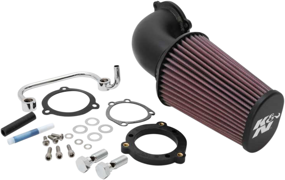 K & N - Aircharger® Intake System with Mandrel-Bent Aluminum Intake Tube Kit - Black - Image 2