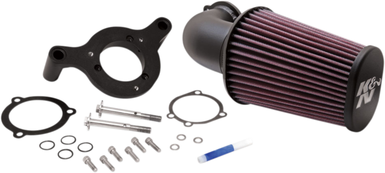 K & N - Aircharger® Intake System with Mandrel-Bent Aluminum Intake Tube Kit - Black