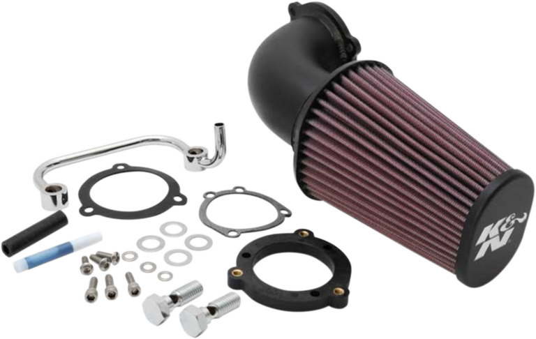 K & N - Aircharger® Intake System with Mandrel-Bent Aluminum Intake Tube Kit - Black