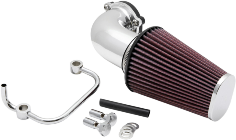 K & N - Aircharger® Intake System with Mandrel-Bent Aluminum Intake Tube Kit - Bright Chrome