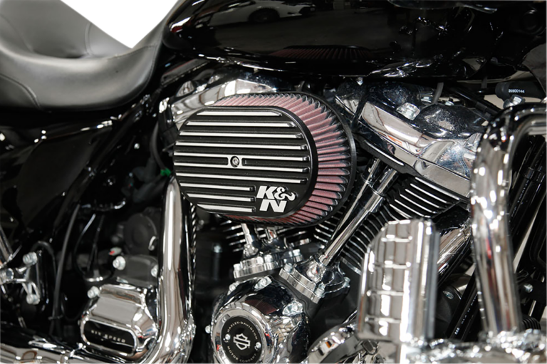 K & N - Street Metal Air Intake Kit - Side Drift - Black - Twin Cam