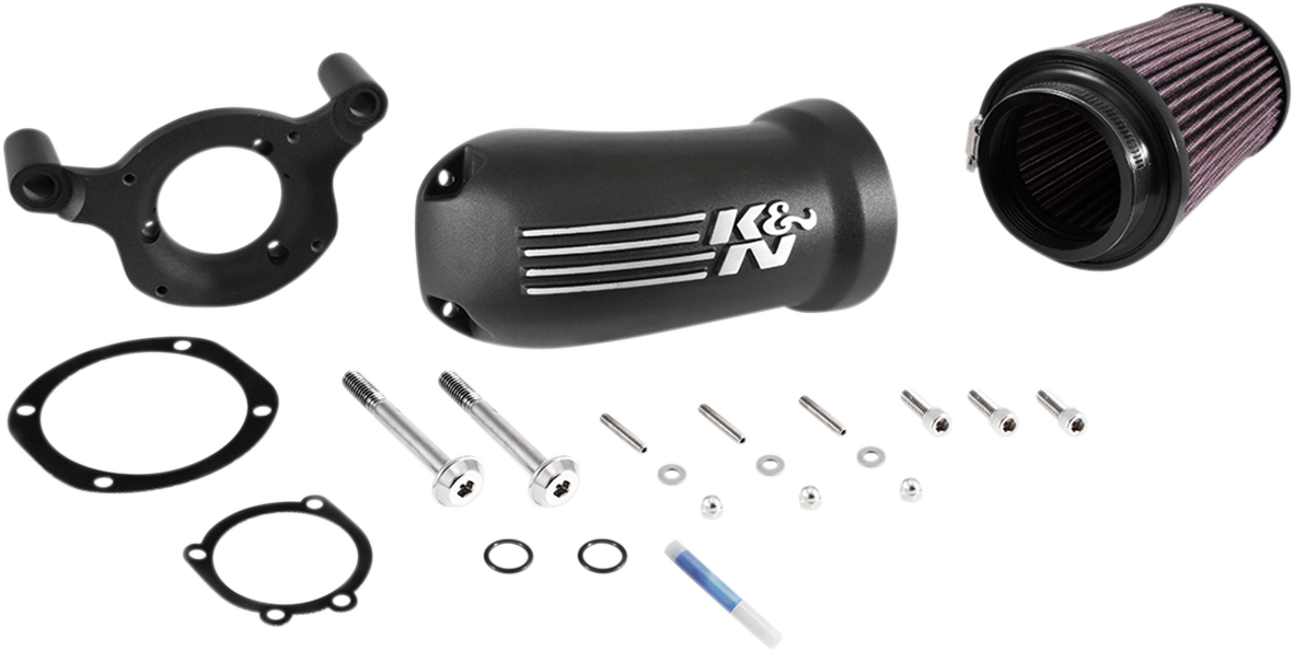 K & N - Aircharger® Intake System with Cast Aluminum Intake Tube - Satin Black - Image 2