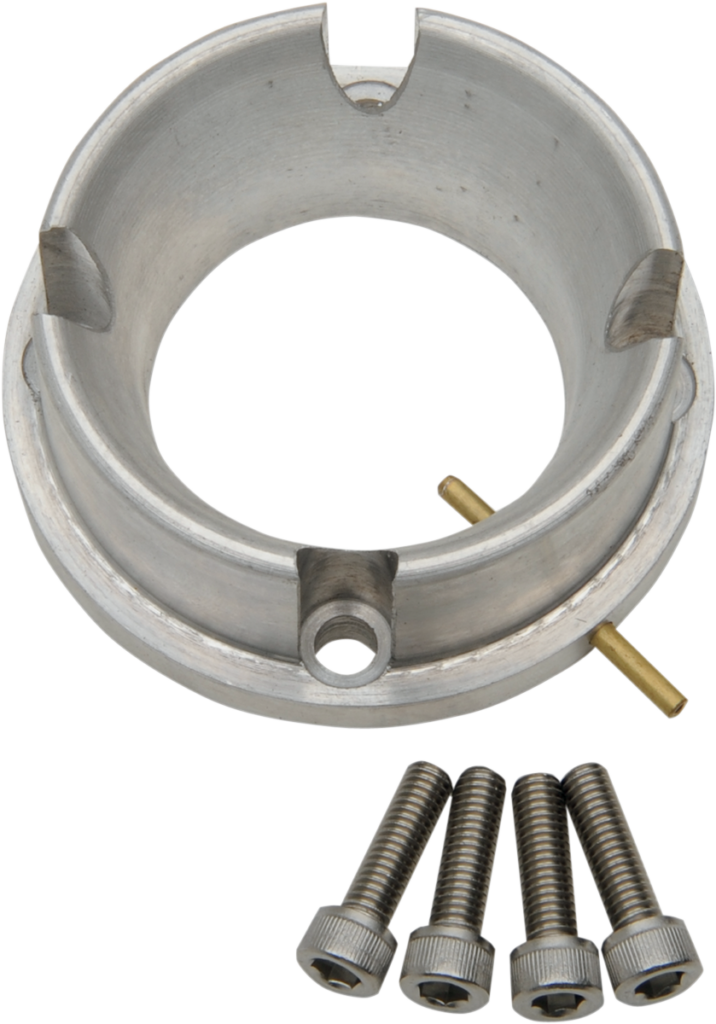 WSM - Carburetor Adapter with Oil Injection - Silver - 44 mm